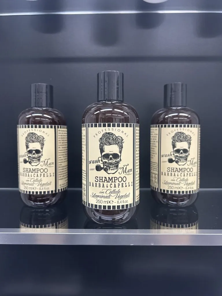 Shampoo Wash Man professionale per barba e capelli